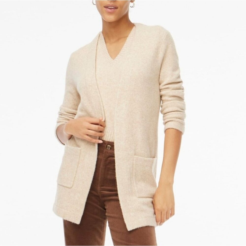 J. Crew Long Open Cardigan Sweater in Extra-Soft yarn size S new with tag